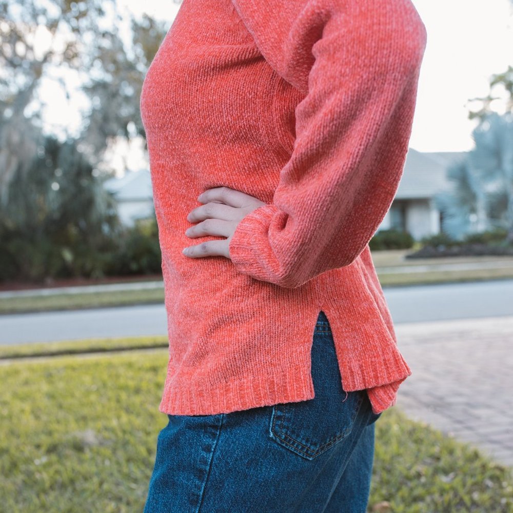 Vintage Sag Harbor Coral Sweater